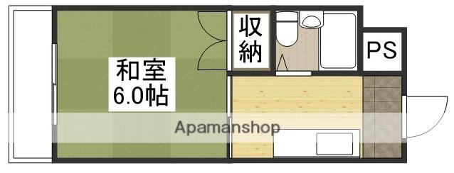 富田町共同ビル(1K/5階)の間取り写真