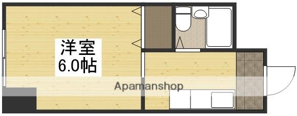 富田町共同ビル(1K/2階)の間取り写真