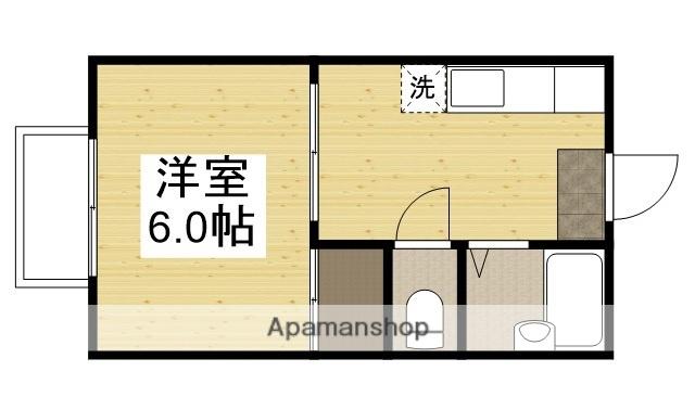 サンサリーレ富原(1K/1階)の間取り写真