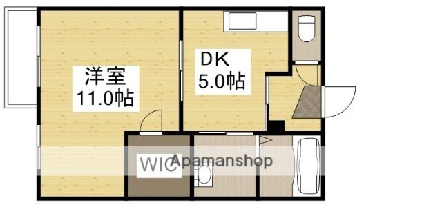 グリーンコート(1K/1階)の間取り写真