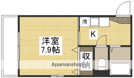 ウェーブレジデンス今村公園(1K/2階)の間取り写真