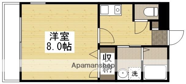 サンハイム津島西(1K/2階)の間取り写真