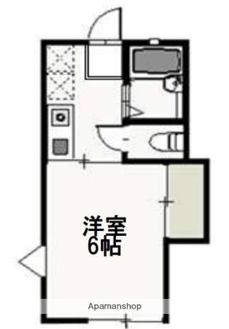 ディナ東岡山(1K/1階)の間取り写真
