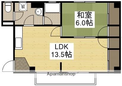 KHマンションⅠ(1LDK/1階)の間取り写真