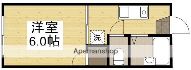 コーポ・プチⅢ(1K/1階)の間取り写真