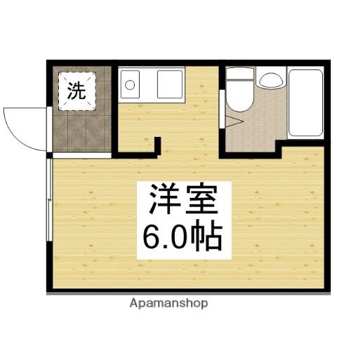 カサボニータ(ワンルーム/3階)の間取り写真