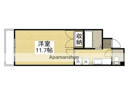 YSハイツ21原尾島(1K/3階)の間取り写真