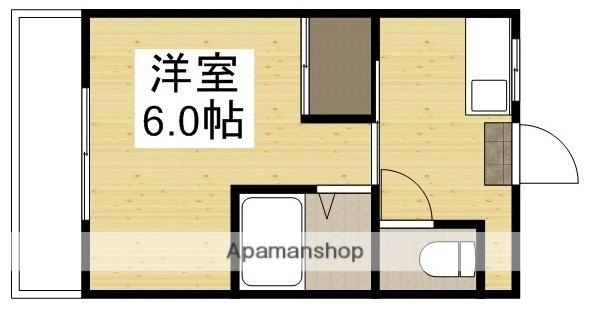 アーバンライフ泉田Ⅱ(1K/1階)の間取り写真