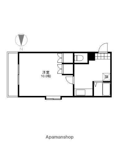 PAL81(1K/1階)の間取り写真