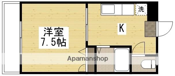 ビューラージュネス(1K/1階)の間取り写真