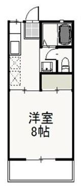 クライン・ブリュッケA(1K/1階)の間取り写真