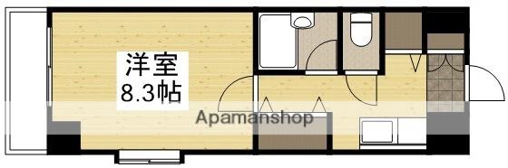 アドヴァンシティ岡山ステーション(1K/6階)の間取り写真