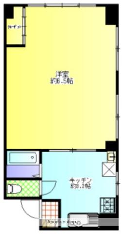 国際コーポ(1K/4階)の間取り写真