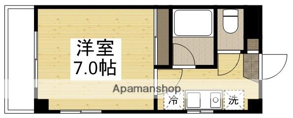 ヴェルメス津島Ⅱ(1K/5階)の間取り写真