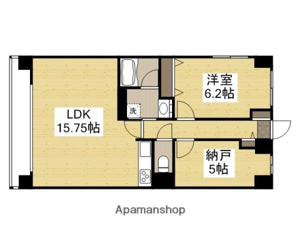 ル・サンク西市(1SLDK/1階)の間取り写真