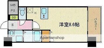 GREEN TRAIL PARK NISHIGAWARA(ワンルーム/5階)の間取り写真