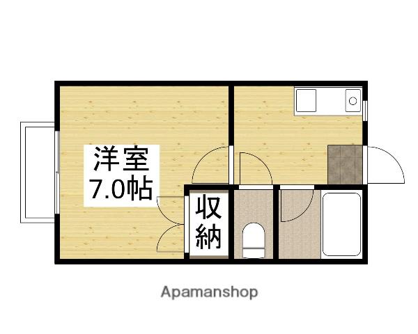 コーポ雅(1K/1階)の間取り写真