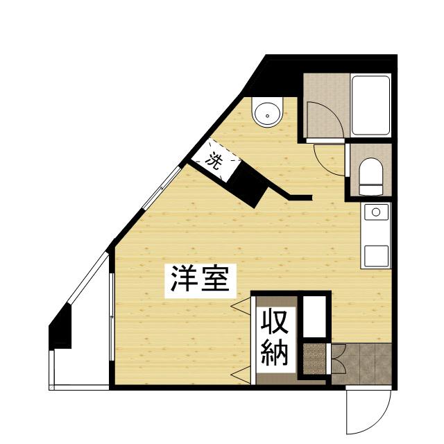 シャンティ医大前(ワンルーム/3階)の間取り写真