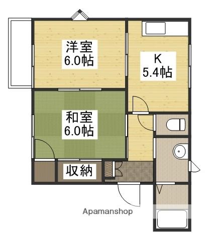 中井町フレグランス2(2K/2階)の間取り写真