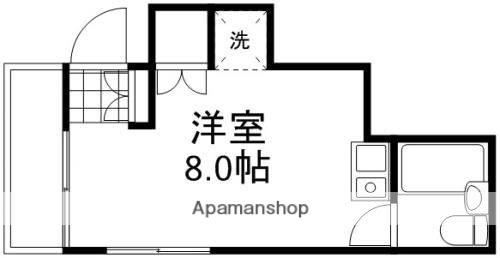 パークウェー学南(ワンルーム/3階)の間取り写真