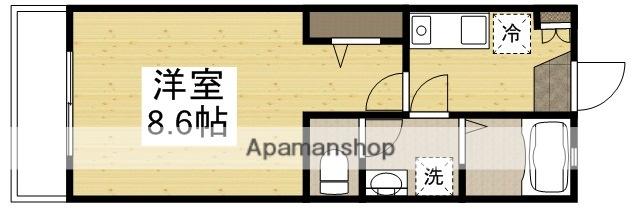 ラ・トピア(1K/1階)の間取り写真