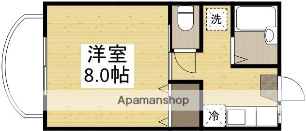 べレール清心(1K/2階)の間取り写真
