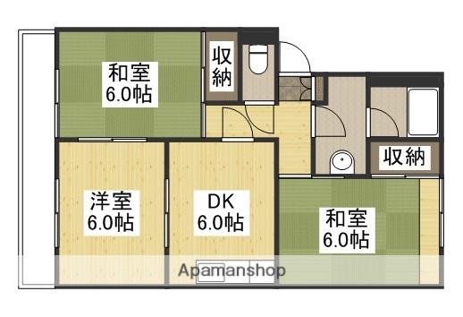 コスモハウス(3DK/2階)の間取り写真