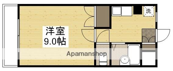 桂マンションⅡ(1K/3階)の間取り写真