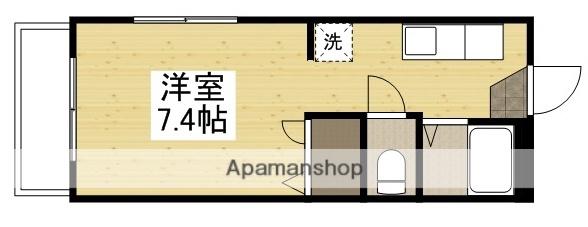OKANOⅡ(ワンルーム/2階)の間取り写真