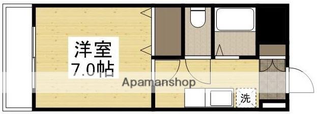 マローン新福(1K/2階)の間取り写真