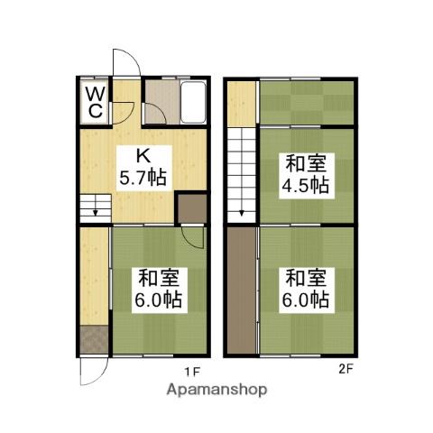 六車荘(3K)の間取り写真