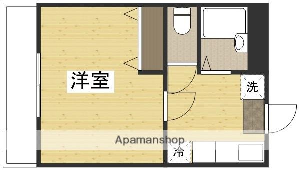 サニーコート岡大西(1K/2階)の間取り写真