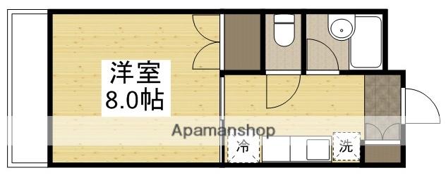 グランドパレス(1K/3階)の間取り写真