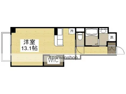 リビンコートSTUDIO富町(ワンルーム/8階)の間取り写真