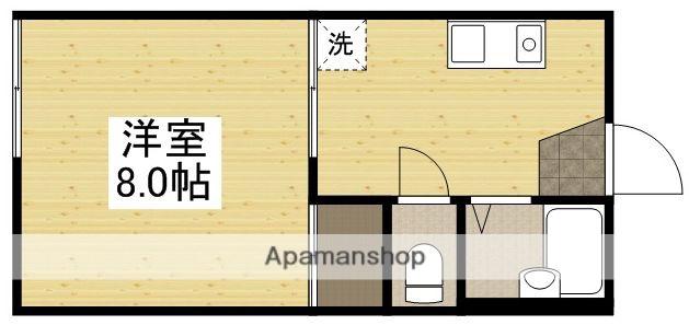 ブリュッケハイム(1K/1階)の間取り写真