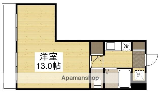 サンライト津島Ⅱ(ワンルーム/3階)の間取り写真
