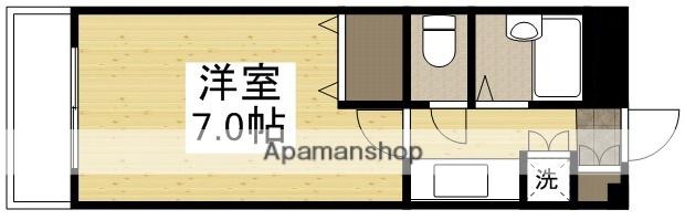 メゾンクレール(1K/2階)の間取り写真