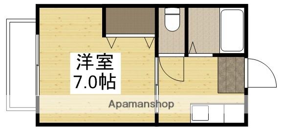 シティハイムオーサンス(1K/1階)の間取り写真