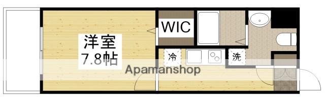 WILLDO岡山駅西口(1K/11階)の間取り写真