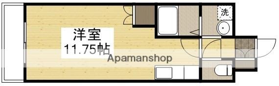 ロイヤルレピュート東島田(ワンルーム/2階)の間取り写真