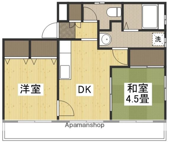 吉井マンション(2DK/2階)の間取り写真