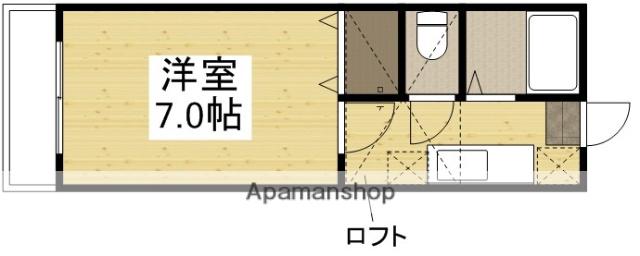 98リーベル(1K/3階)の間取り写真