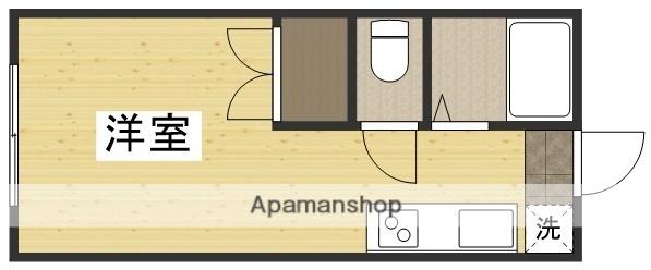 たなかハイツⅠ(ワンルーム/2階)の間取り写真