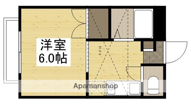 フルールS.T.T(1K/1階)の間取り写真