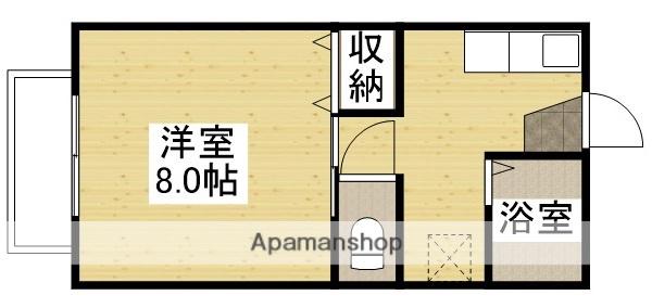 CONFORT(1K/2階)の間取り写真