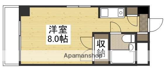 アルファ大供(ワンルーム/4階)の間取り写真