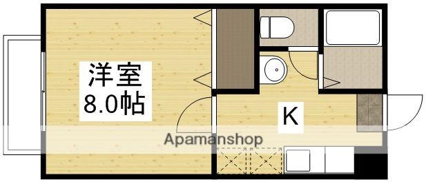 セフティーA(1K/1階)の間取り写真