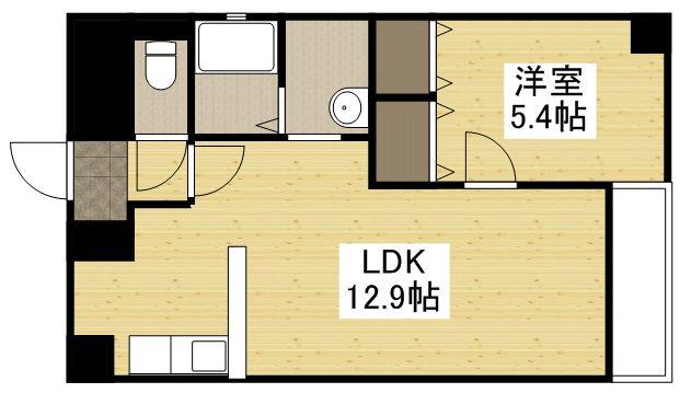クレストシティ中井町(1LDK/7階)の間取り写真