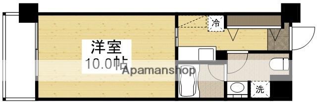 AXⅠS伊島(1K/4階)の間取り写真