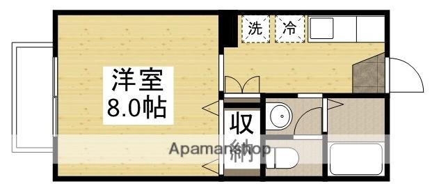 プレミール95(ワンルーム/2階)の間取り写真